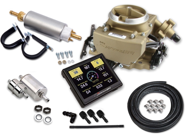 Holley EFI SNIPER EFI 2GC Large Bore Self-Tuning Master Kit, Classic Gold FInish