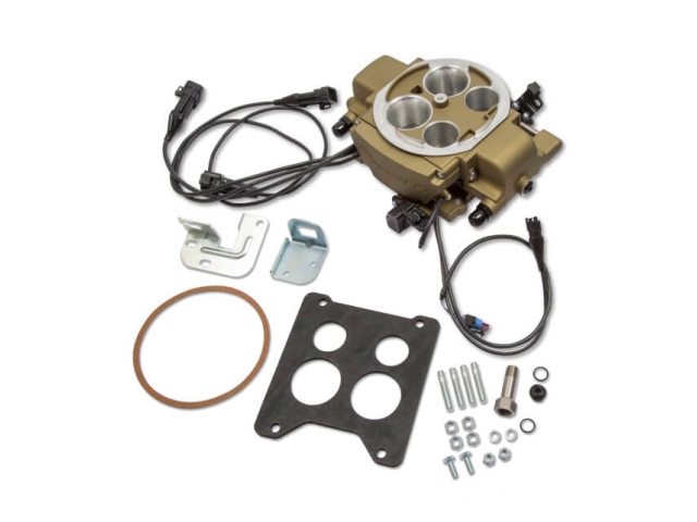 Holley EFI SNIPER EFI Quadrajet Self-Tuning Kit, Classic Gold Finish