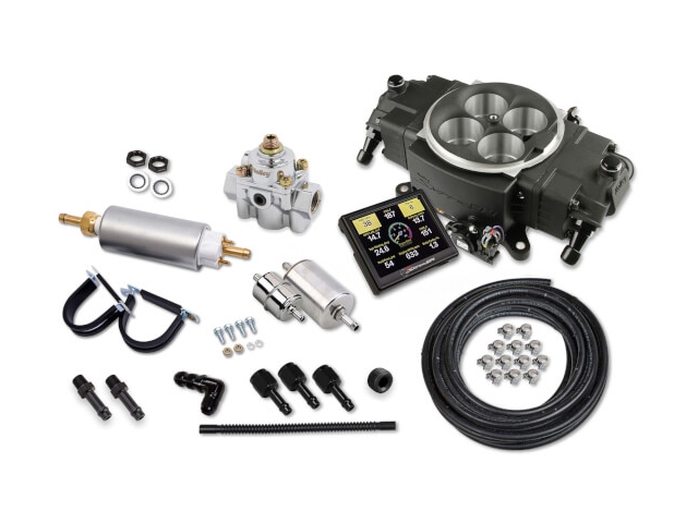 Holley EFI SNIPER EFI STEALTH 4150 Master Kit, Black Finish