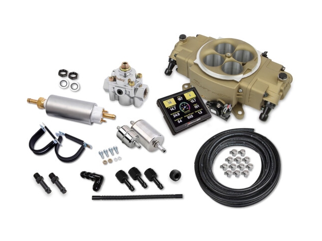 Holley EFI SNIPER EFI STEALTH 4150 Master Kit, Gold Finish