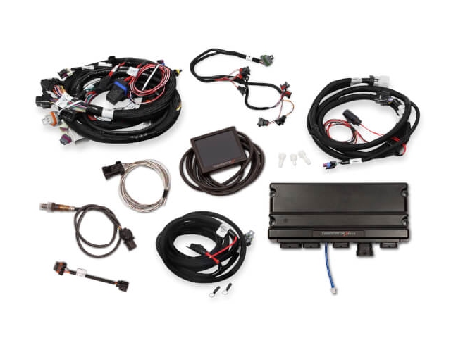 Holley EFI TERMINATOR X MAX MPFI Kit w/ EV1 Injector Harness & Transmission Control (GM LS1 & LS6 & 4L60E & 4L80E)