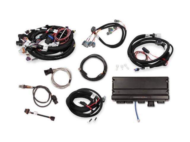 Holley EFI TERMINATOR X MPFI Tuner Kit w/ EV6 Injector Harness & Transmission Control (GM LS1 & LS6 & 4L60E & 4L80E)
