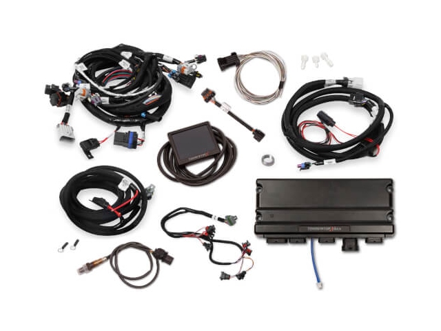 Holley EFI TERMINATOR X MAX MPFI Kit w/ EV1 Injector Harness & Transmission Control (GM LS2 & LS3 & 2007-2013 GM Truck 4.8L, 5.3L & 6.0L V8 & 4L60E & 4L80E)