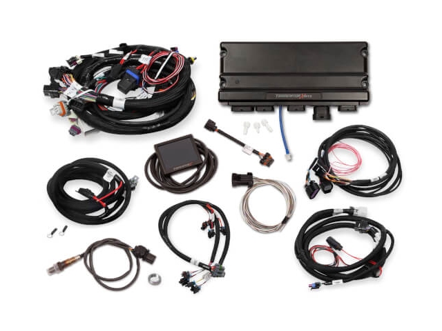 Holley EFI TERMINATOR X MAX MPFI Kit w/ MULTEC 2 Injector Harness & DBW Throttle Body & Transmission Control (1997-2007 GM Truck 4.8L, 5.3L & 6.0L V8 & 4L60E & 4L80E)