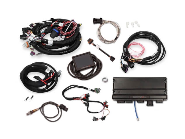 Holley EFI TERMINATOR X MAX MPFI Kit w/ EV1 Injector Harness & DBW Throttle Body Control (GM LS1 & LS6)