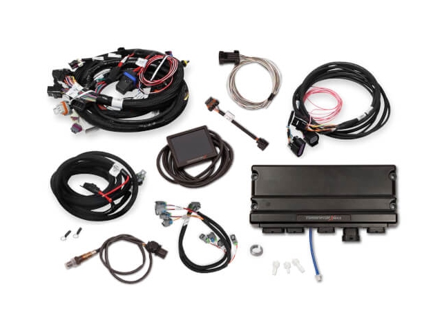 Holley EFI TERMINATOR X MAX MPFI Kit w/ EV6 Injector Harness & DBW Throttle Body Control (GM LS1 & LS6)