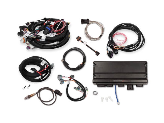 Holley EFI TERMINATOR X MPFI Tuner Kit w/ EV6 Injector Harness & DBW Throttle Body Control (GM LS1 & LS6)
