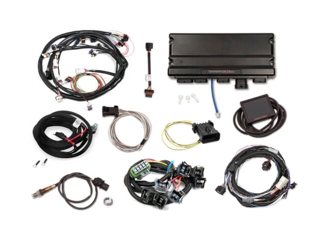 Holley EFI TERMINATOR X MAX MPFI Kit w/ EV1 Injector Harness & Transmission Control (1978-1993 Mustang & 4R70W) - Click Image to Close