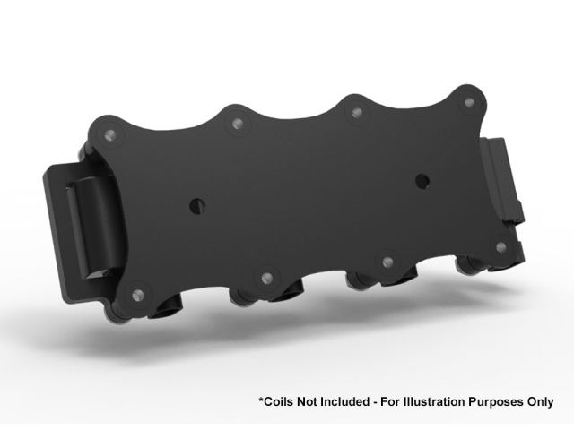 Holley EFI Remote Gen III LS Coil Relocation Brackets, Black - Click Image to Close