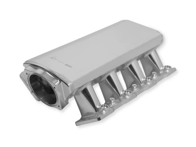 Holley EFI SNIPER EFI 102mm Low-Profile Fabricated Intake Manifold, Silver (GM LS1, LS6 & LS2) - Click Image to Close