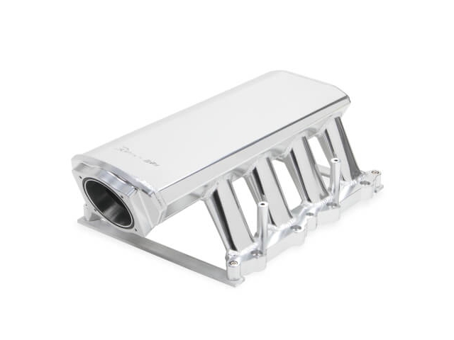 Holley EFI SNIPER EFI Sheet Metal Fabricated Intake Manifold, Silver (2011-2014 FORD 5.0L COYOTE) - Click Image to Close