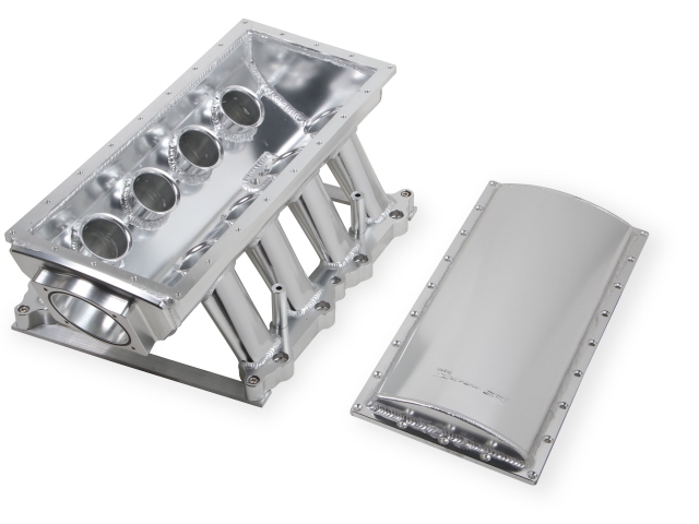 Holley EFI SNIPER EFI Sheet Metal Fabricated Race Series Intake Manifold, Silver (FORD 5.0L COYOTE)