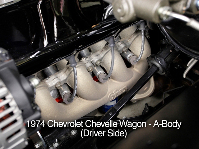 HOOKER BLACKHEART LS Cast Iron Exhaust Manifolds, Silver Ceramic Finish (GM LS) - Click Image to Close