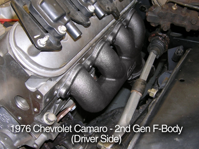 HOOKER BLACKHEART LS Cast Iron Exhaust Manifolds, Black Ceramic Finish (GM LS) - Click Image to Close
