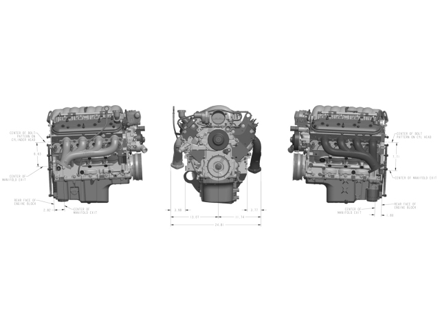 HOOKER BLACKHEART LS Cast Iron Exhaust Manifolds, Raw Finish (GM LS)