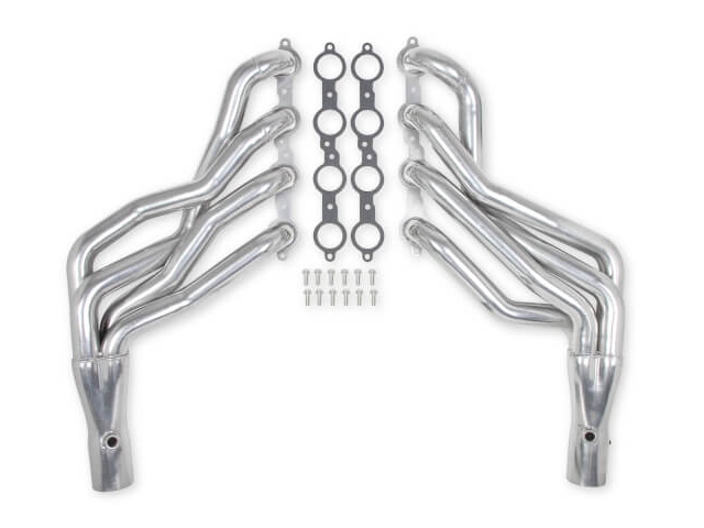 HOOKER BLACKHEART Long Tube Headers, 1-7/8" x 3", Silver Ceramic Coated (1968-1972 GM A-Body LS) - Click Image to Close