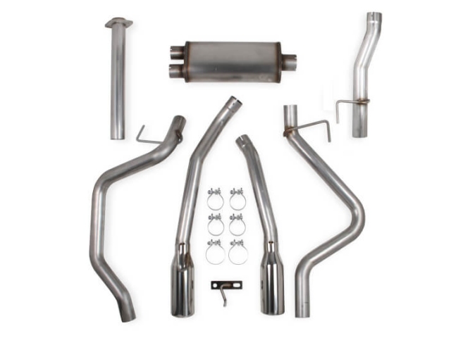 HOOKER BLACKHEART Dual Cat-Back Exhaust (2011-2014 Ford F-150 5.0L COYOTE) - Click Image to Close