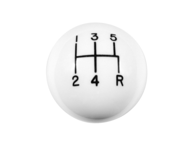 CLASSIC HURST Shifter Knob, White (1979-2004 Mustang) - Click Image to Close