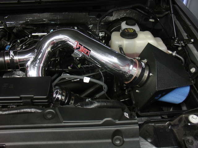 injen PF Series Cold Air Intake w/ MR Technology, Polished (2012-2013 F-150 3.5L EcoBoost) - Click Image to Close