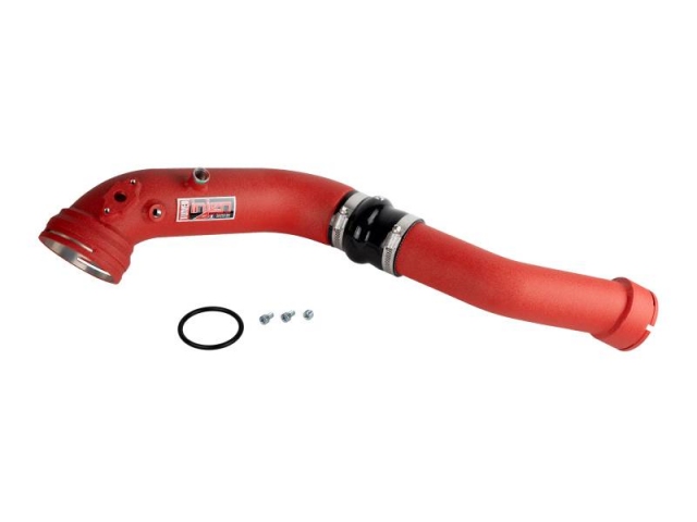 injen SES Cold Side Intercooler Pipes, Wrinkle Red (BMW 3.0L N55) - Click Image to Close