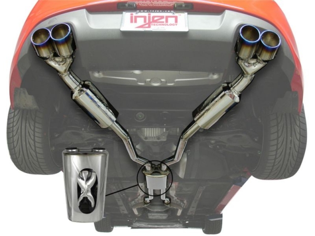 injen Cat-Back Exhaust w/ Burnt Titanium Tips (2010-2016 Genesis 3.8L V6) - Click Image to Close