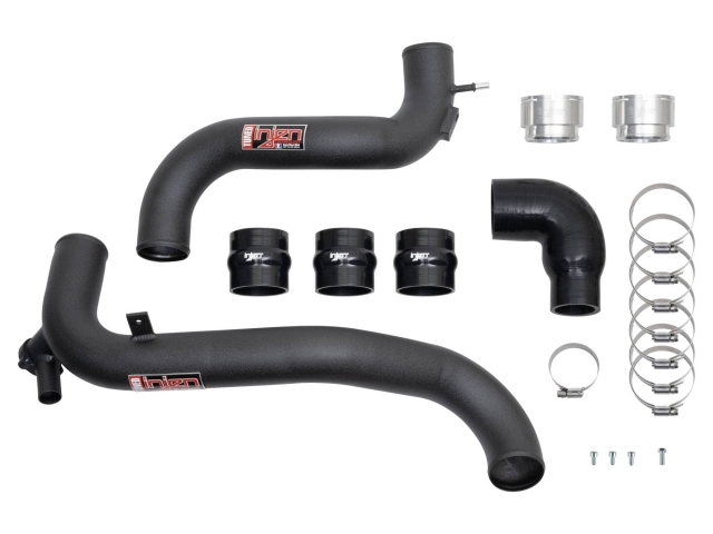 injen SES Intercooler Pipes, Wrinkle Black (2021-2024 Ford Bronco 2.3T EcoBoost I4)