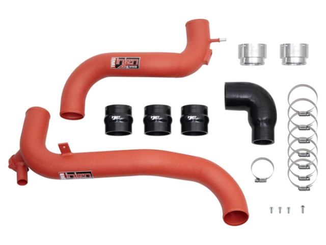 injen SES Intercooler Pipes, Wrinkle Red (2021-2024 Ford Bronco 2.3T EcoBoost I4)