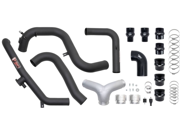 injen SES Intercooler Pipes, Wrinkle Black (2021-2024 Ford Bronco 2.7TT EcoBoost V6)