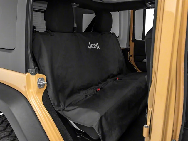 Jeep Waterproof Pet Guard Seat Cover w/ Jeep Logo (2007-2024 Jeep Wrangler JKU & JLU)