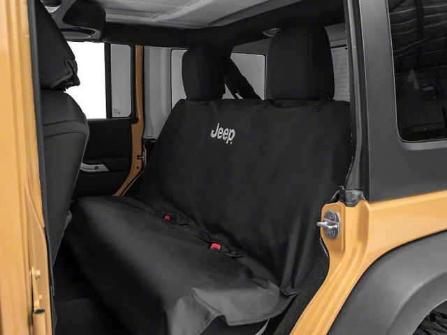 Jeep Waterproof Pet Guard Seat Cover w/ Jeep Logo (2007-2024 Jeep Wrangler JKU & JLU)