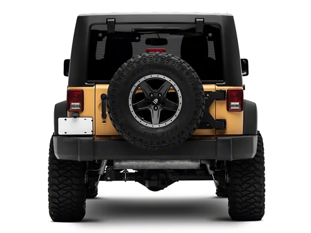 Jeep HD Tire Carrier w/ Mount & Jeep Logo (2007-2018 Jeep Wrangler JK & JKU)