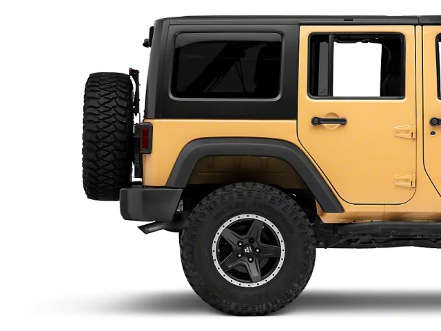 Jeep HD Tire Carrier w/ Mount & Jeep Logo (2007-2018 Jeep Wrangler JK & JKU)