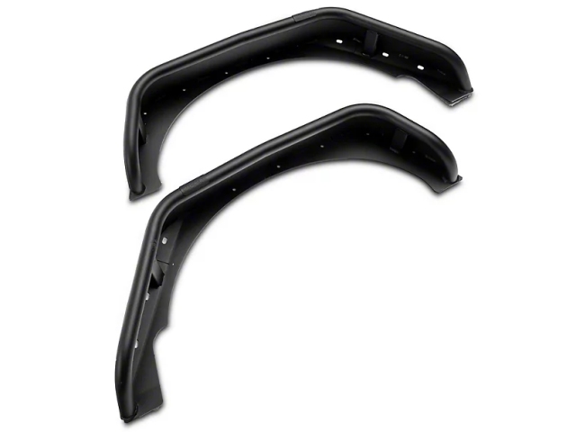 Jeep Tubular Fender Flares w/ Jeep Logo, Rear (2007-2018 Jeep Wrangler JK & JKU)