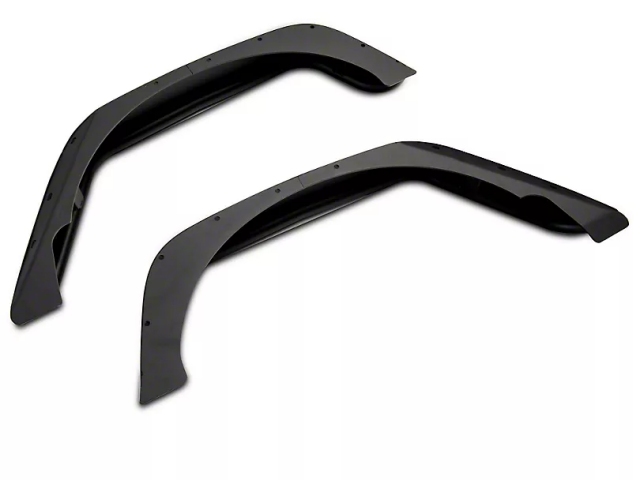 Jeep Tubular Fender Flares w/ Jeep Logo, Rear (2007-2018 Jeep Wrangler JK & JKU)