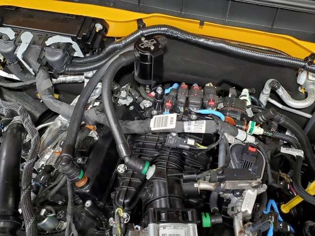 J&L OSC Oil Separator 3.0 Passenger Side (2021-2022 Ford Bronco 2.7L EcoBoost) - Click Image to Close