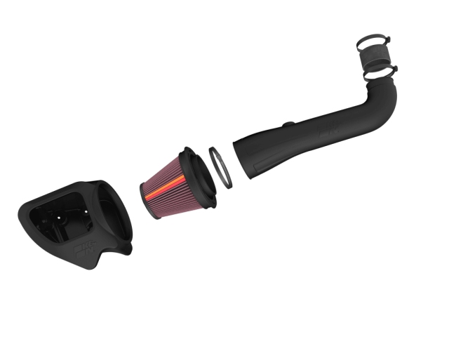 K&N 50 SERIES NEXTGEN3 Performance Air Intake System, Black (Jeep Wrangler JK & JKU)
