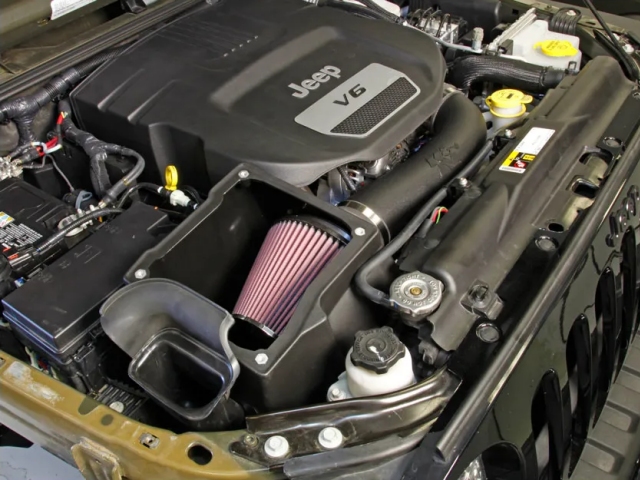 K&N 57 Series FIPK Gen II Performance Air Intake System, Black (2012-2018 Jeep Wrangler JK & JKU 3.6L V6)