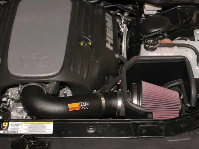 K&N 63 Series Aircharger Performance Air Intake System, Black (2011-2023 Chrysler 300, Dodge Challenger & Dodge Charger 5.7L HEMI) - Click Image to Close