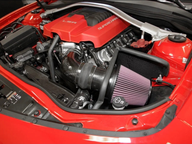 K&N 63 Series Aircharger Performance Air Intake System, Carbon Fiber (2012-2015 Chevrolet Camaro ZL1)