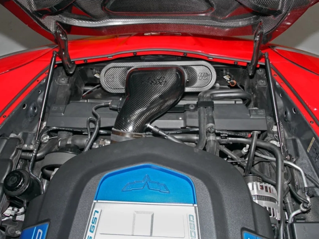 K&N 63 Series Aircharger Performance Air Intake System, Carbon Fiber (2009-2013 Chevrolet Corvette ZR1)