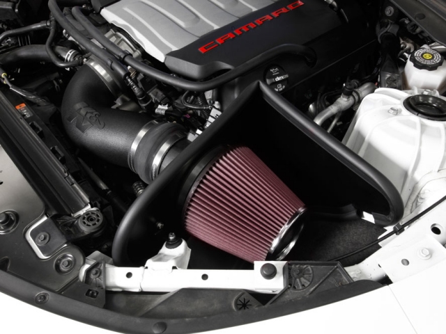 K&N 63 Series Aircharger Performance Air Intake System, Black (2016-2023 Chevrolet Camaro SS)