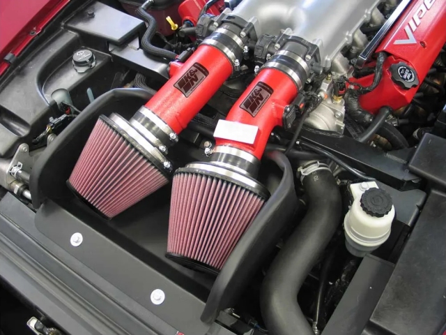 K&N 69 Series Typhoon Performance Air Intake System, Red (2008-2010 Dodge Viper 8.4L V10)