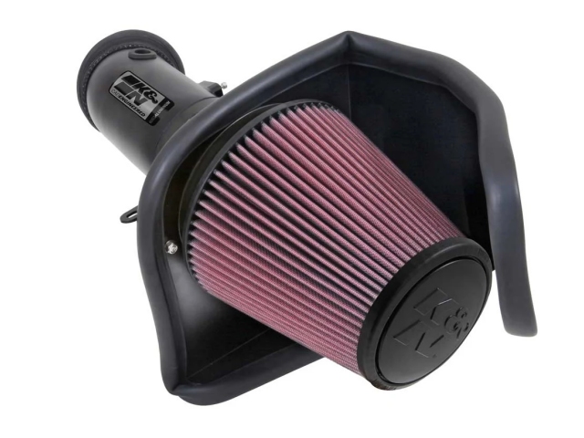 K&N 69 Series Typhoon Performance Air Intake System, Textured Black (2015-2016 Challenger & Charger 6.2L Hellcat)