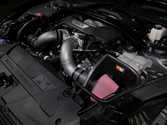 K&N 69 Series Typhoon Performance Air Intake System, Gunmetal Grey (2024 Ford Mustang 5.0L COYOTE)