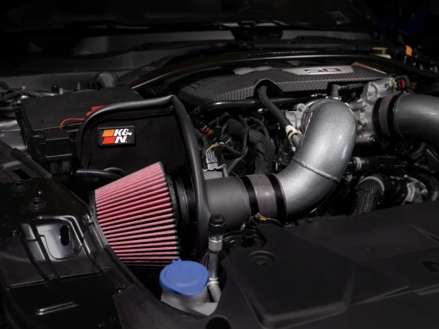 K&N 69 Series Typhoon Performance Air Intake System, Gunmetal Grey (2024 Ford Mustang 5.0L COYOTE)