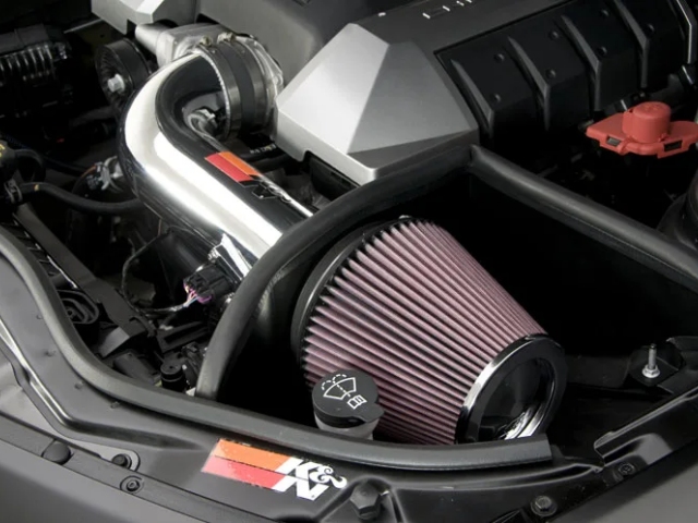 K&N 69 Series Typhoon Performance Air Intake System, Polished (2010-2015 Chevrolet Camaro SS)