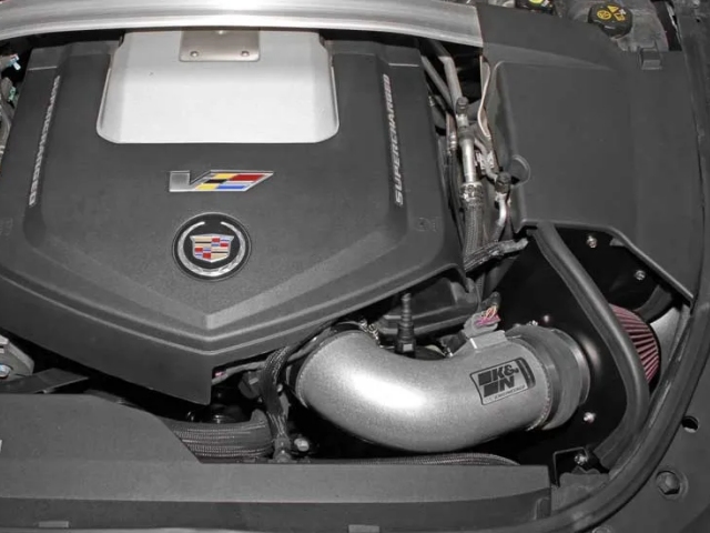 K&N 69 Series Typhoon Performance Air Intake System, Silver (2009-2015 Cadillac CTS-V)