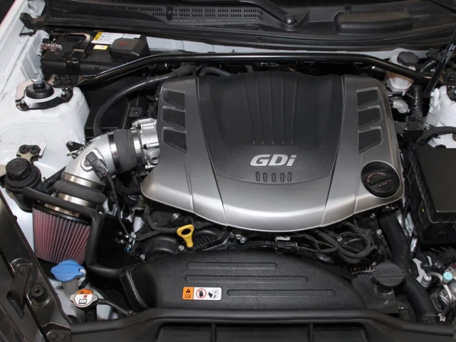 K&N 69 Series Typhoon Performance Air Intake System, Silver (2013-2016 Genesis Coupe 3.8L V6)