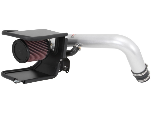 K&N 69 Series Typhoon Performance Air Intake System, Silver (2013-2017 Hyundai Veloster Turbo) - Click Image to Close