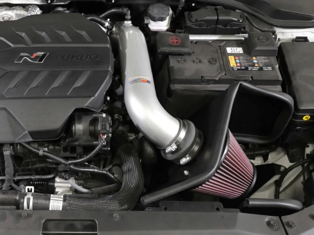 K&N 69 Series Typhoon Performance Air Intake System, Silver (2019-2021 Hyundai Veloster N)